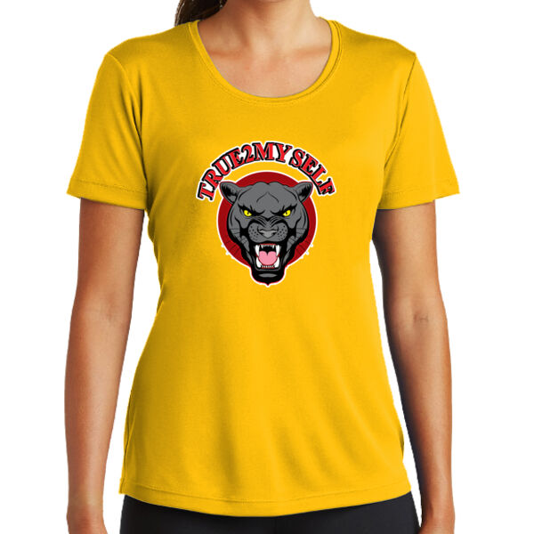 True 2 Myself Ladies Yellow PosiCharge Competitor Tee Thumbnail