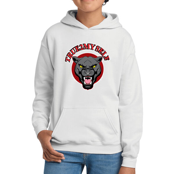 True 2 Myself Youth White Heavy Blend Hooded Sweatshirt Thumbnail
