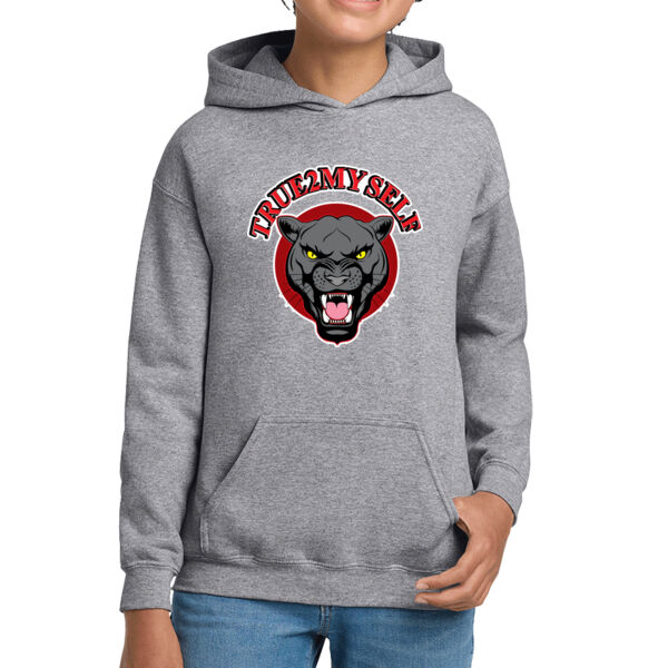 True 2 Myself Youth Grey Heavy Blend Hooded Sweatshirt Thumbnail
