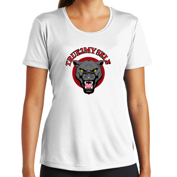 True 2 Myself Ladies White PosiCharge Competitor Tee Thumbnail