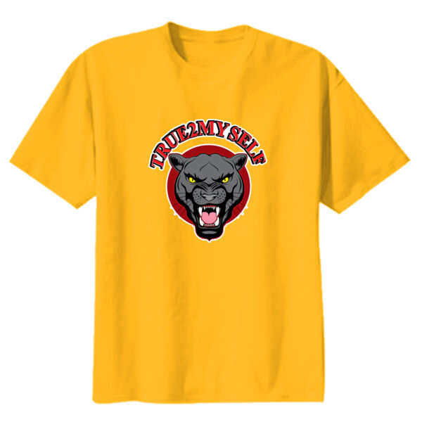 True 2 Myself Youth Yellow Heavy Cotton 100% Cotton T Shirt Thumbnail
